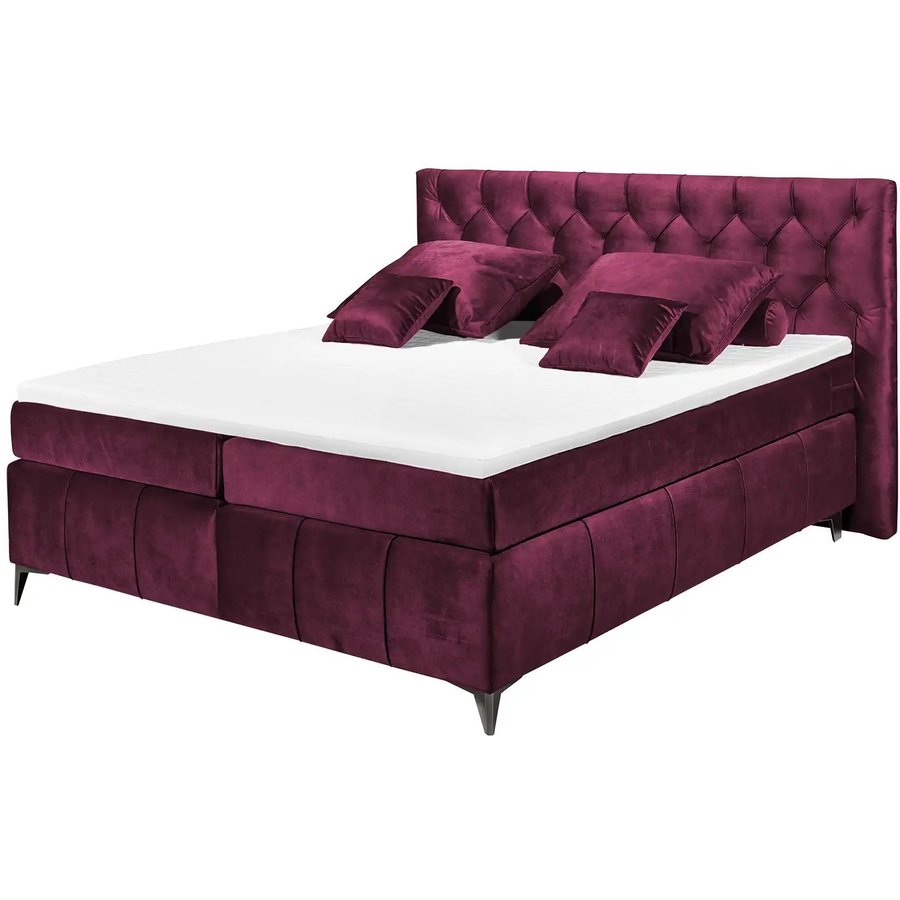 Boxspringbett Pembroke, rot