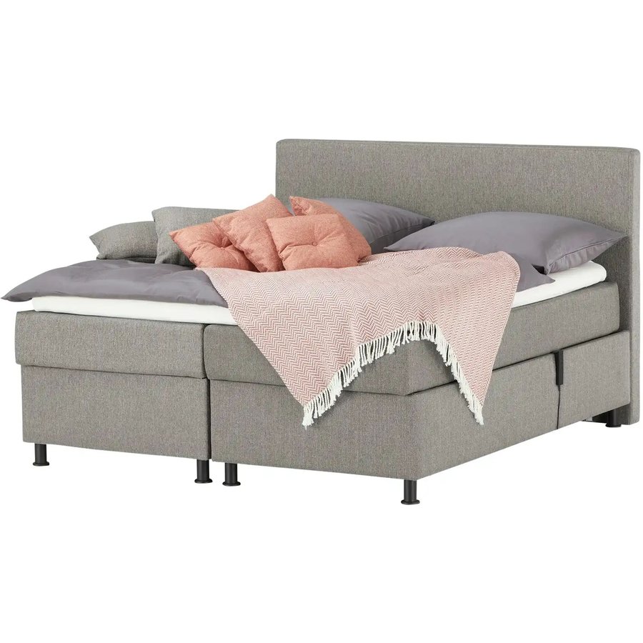Wohnwert Motor-Boxspringbett Dormian Boro Motor, grau