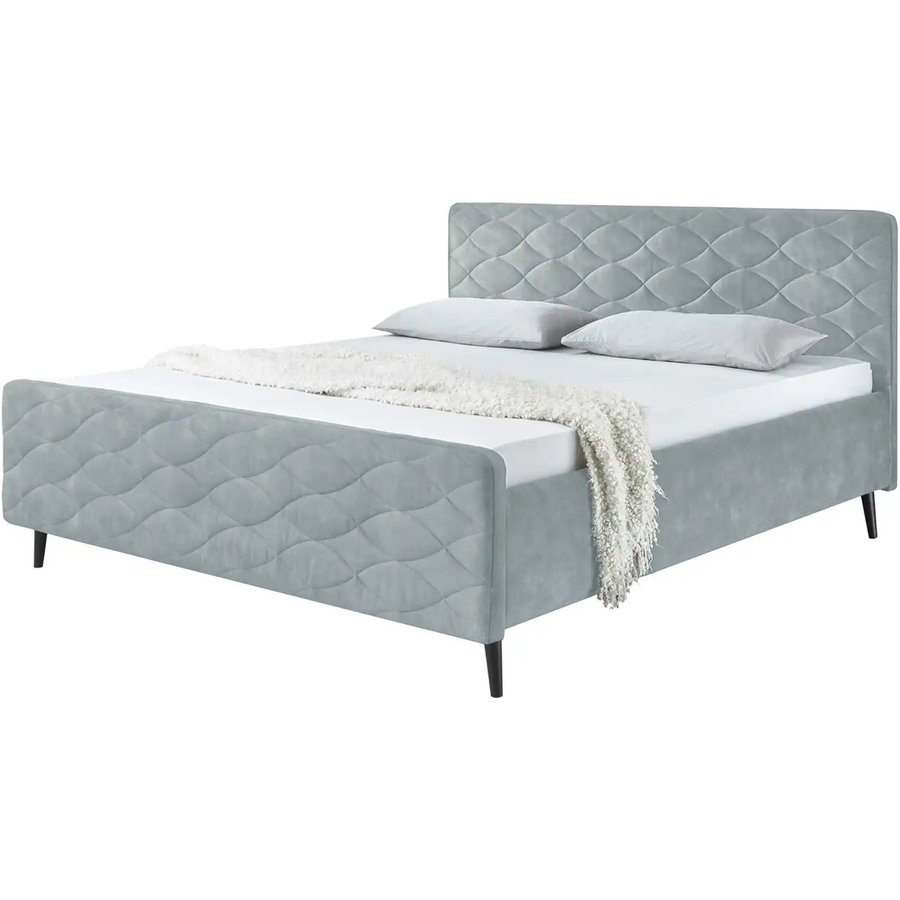 meinBett Polsterbettgestell Mariano A, grau