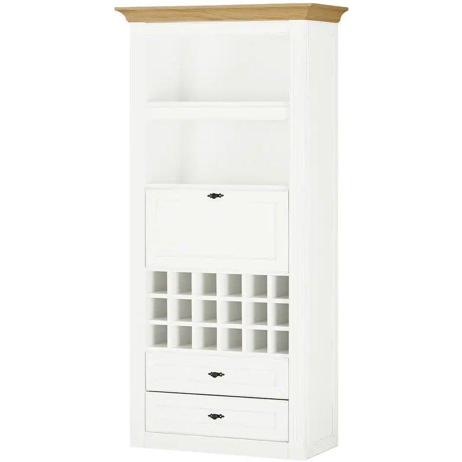 maison bleue Barschrank mit Weinregal Petit Chalet, holzfarben