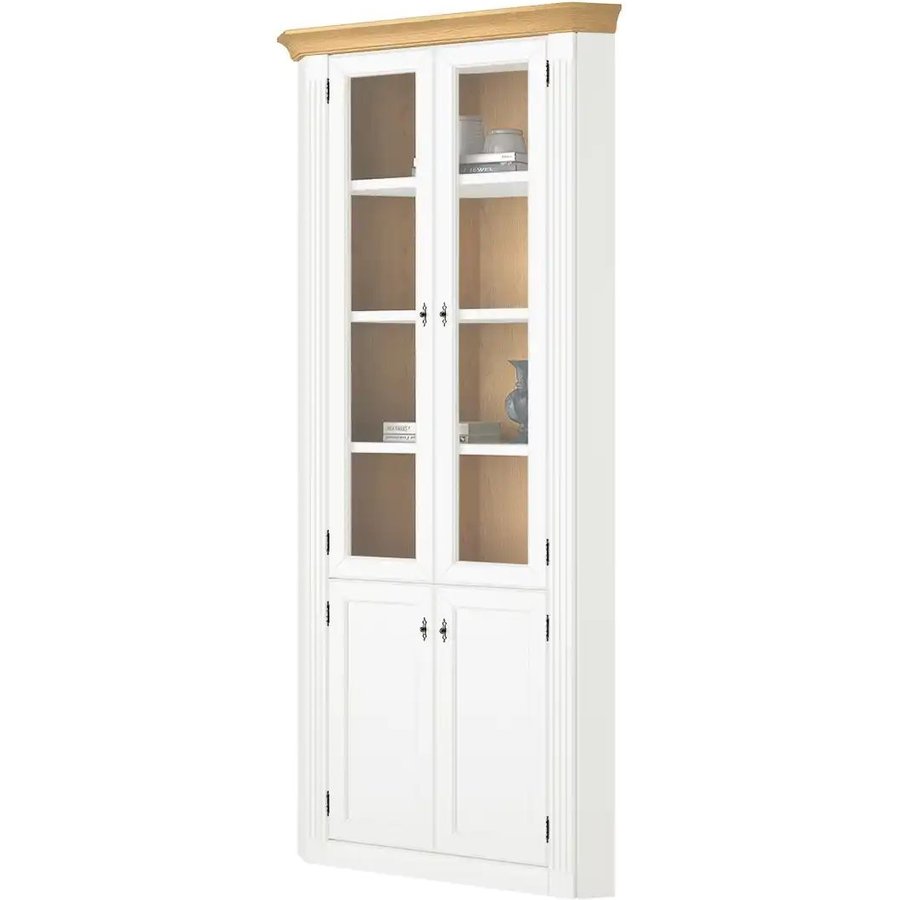 maison bleue Eckvitrine Petit Chalet, holzfarben
