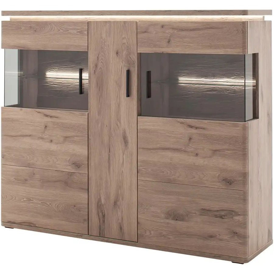 uno Highboard Kataros, holzfarben