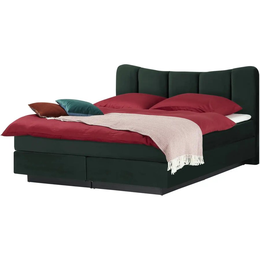 Boxspringbett Dalur, grün