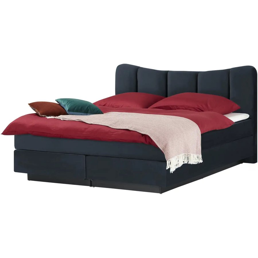 Boxspringbett Dalur, blau