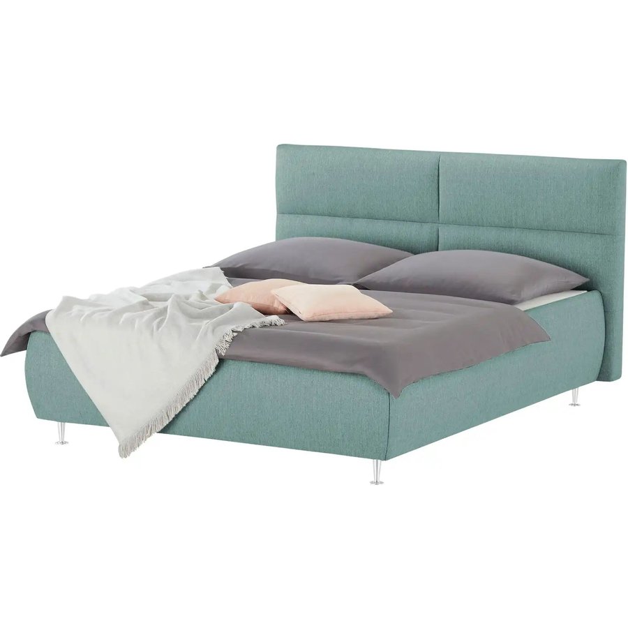 meinBett Polsterbettgestell Fara, türkis/petrol