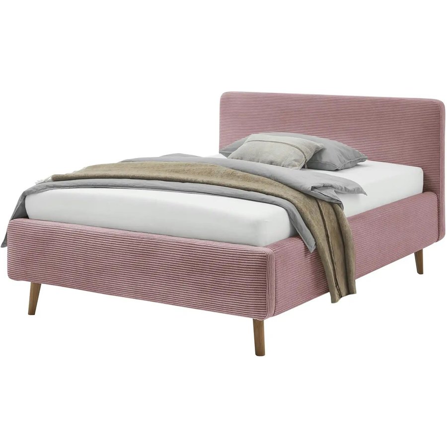 Polsterbettgestell Mattis, rosa/pink