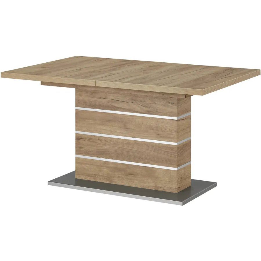 Säulentisch ausziehbar Mira, holzfarben