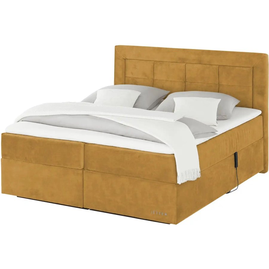 Jette Home Motor-Boxspringbett Jette Patch, gelb