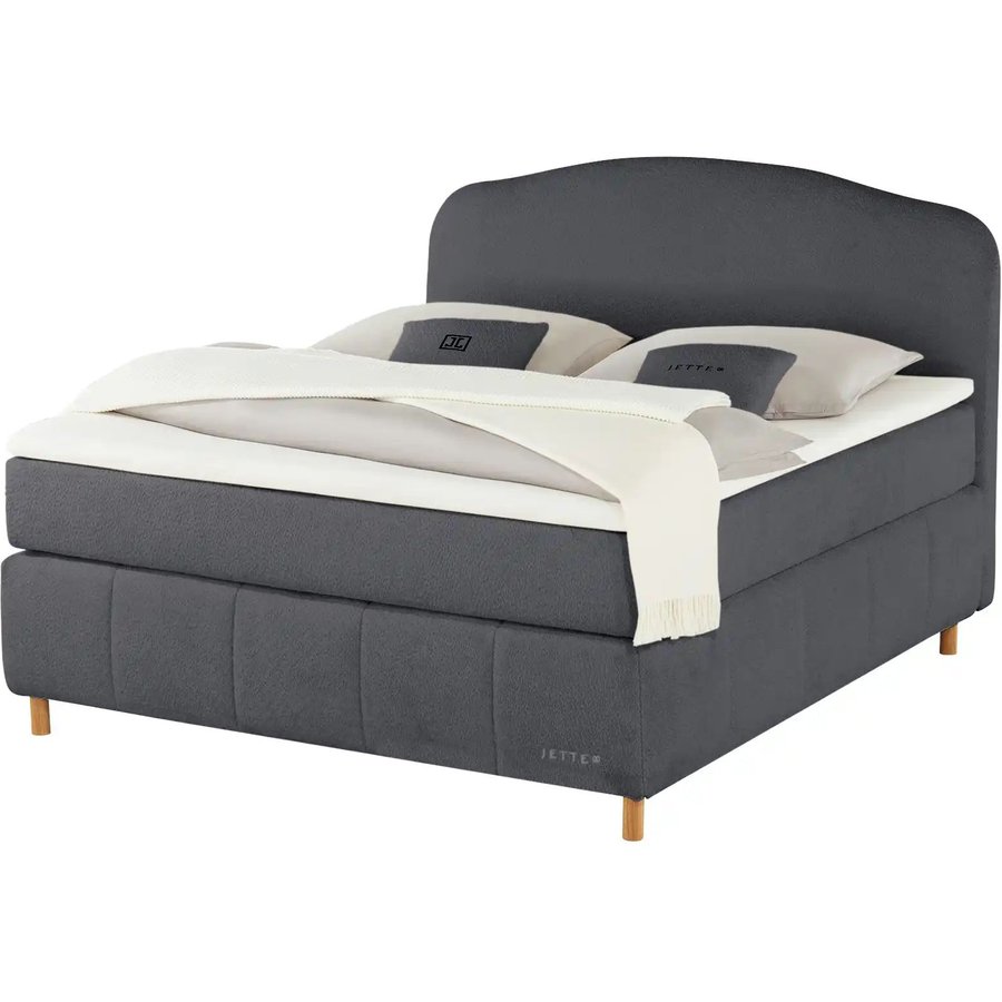 Jette Home Boxspringbett Jette Cloud, grau