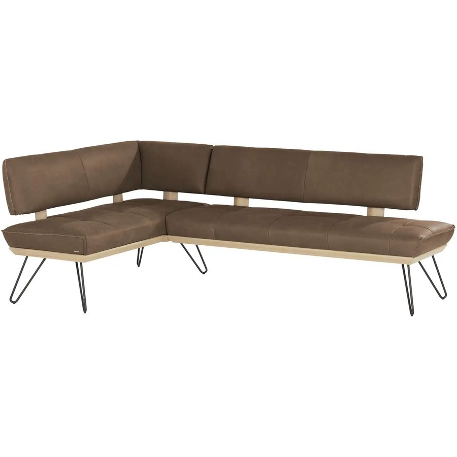 KOINOR Eckbank Leder Dining System 4, braun