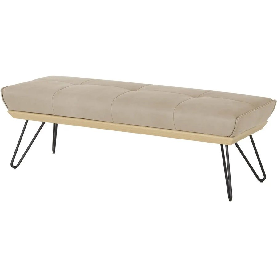 KOINOR Hockerbank Leder Dining System 4, beige