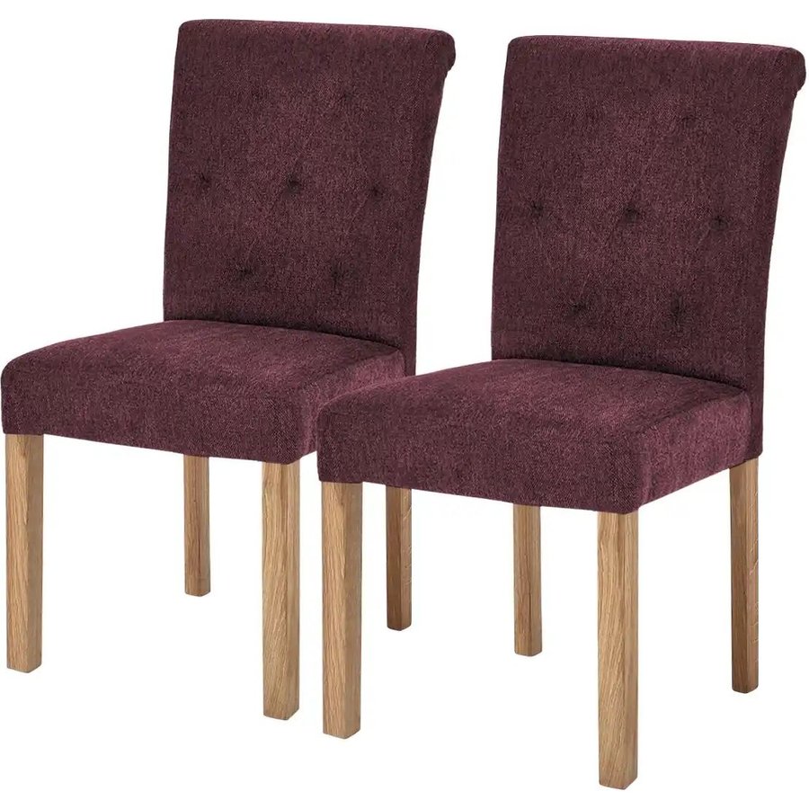 Woodford Esszimmerstuhl im 2er Set Messena, rot