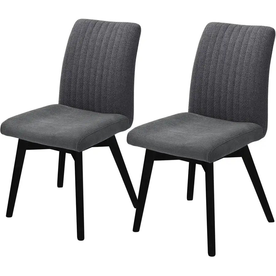 Woodford 2er Set Polsterstuhl Menda, grau