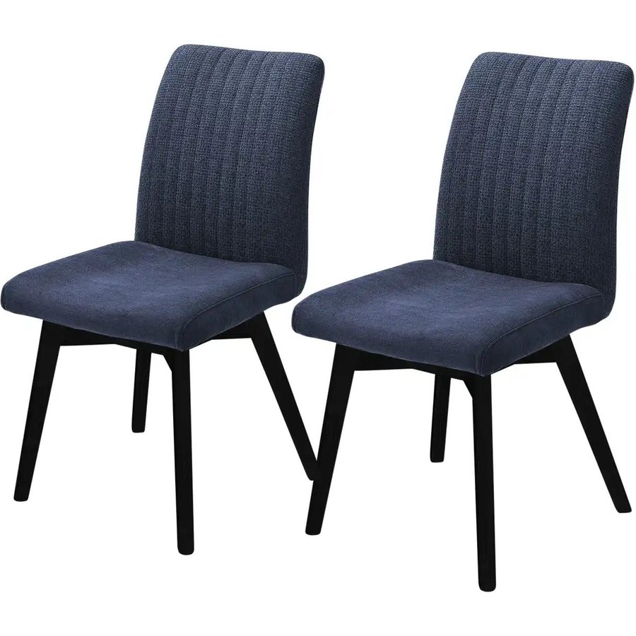 Woodford 2er Set Polsterstuhl Menda, blau