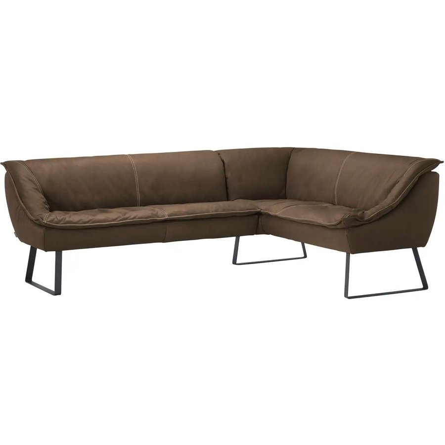KOINOR Eckbank Leder Alino, braun