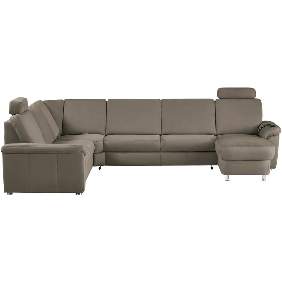 meinSofa Wohnlandschaft Mikrofaser Rita, grau