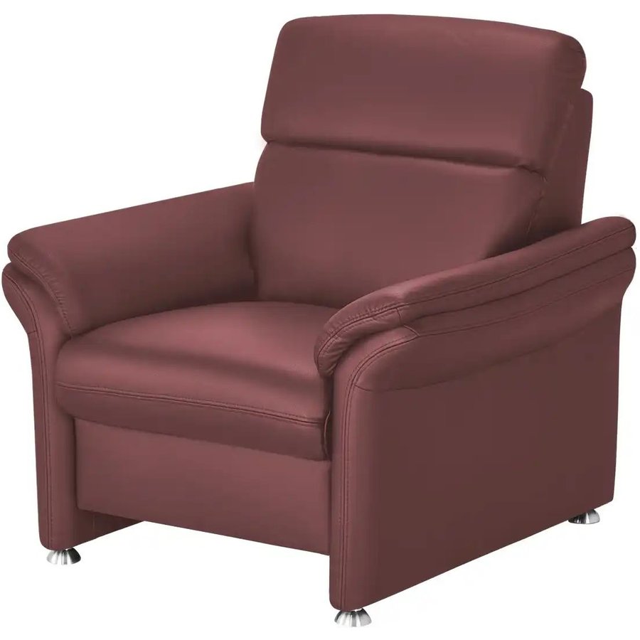 meinSofa Ledersessel Leder Manon, lila/violett