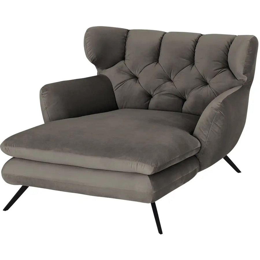 Jette Home Longseat-Sessel Samt Caldara, grau