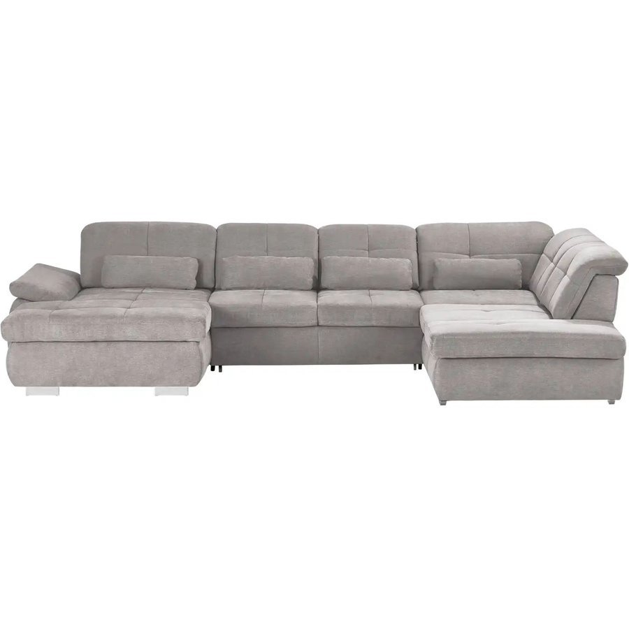 Wohnlandschaft mit Funktion Perry, grau