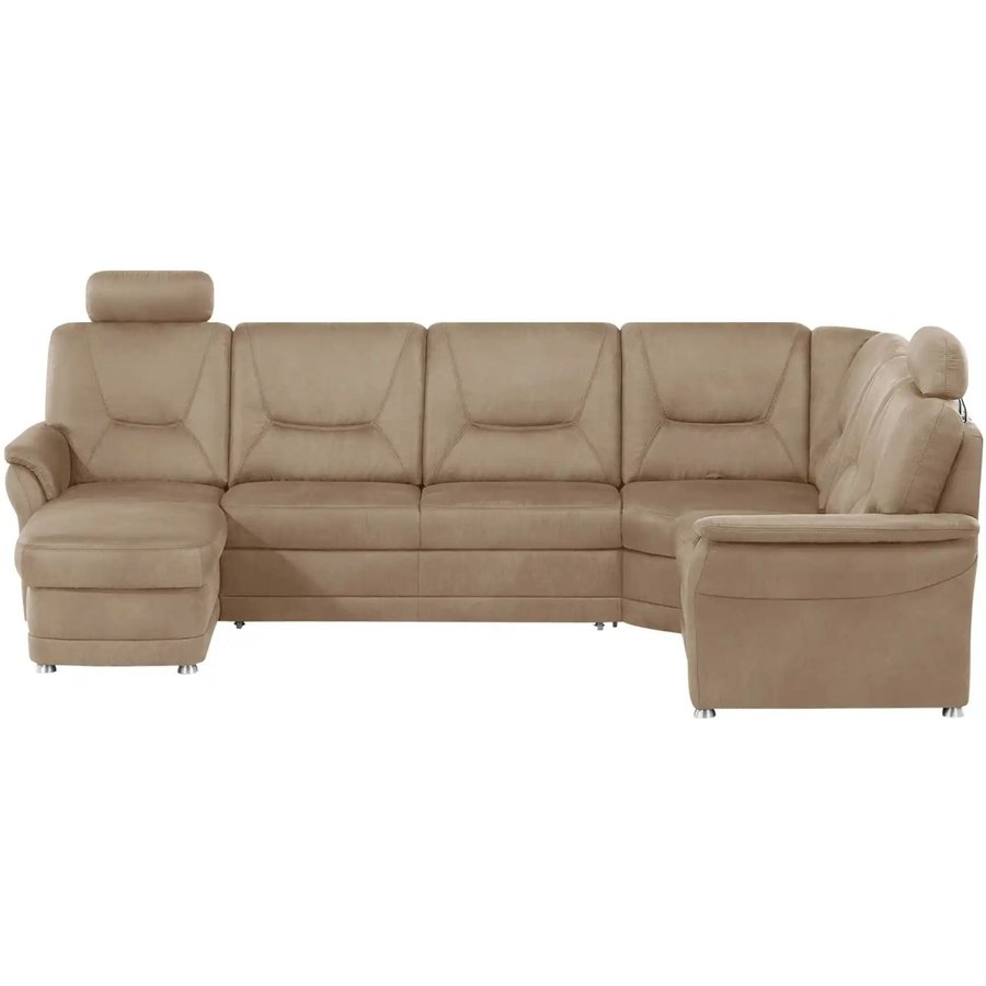 meinSofa Wohnlandschaft aus Mikrofaser Edda, beige