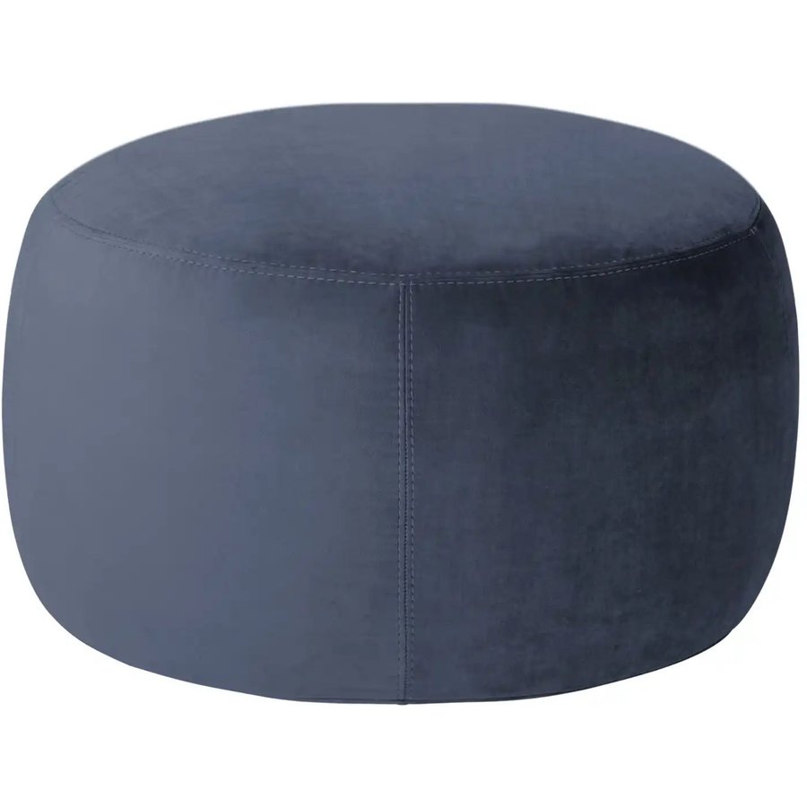 Samt Hocker Amadi, blau