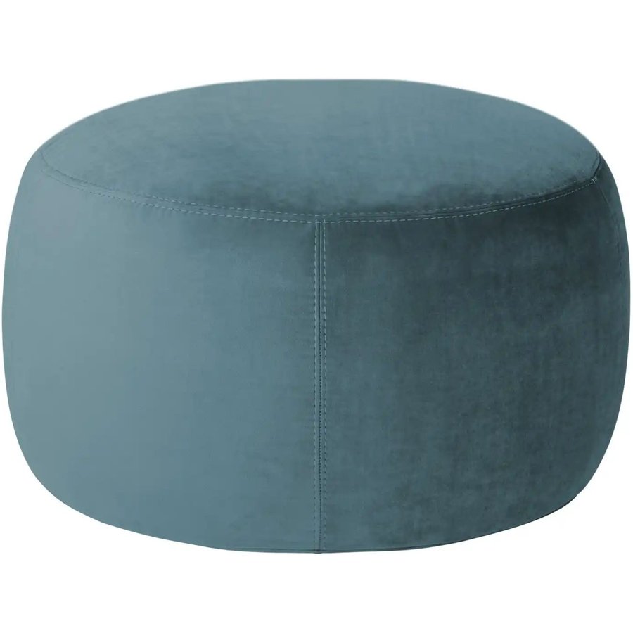 Samt Hocker Amadi, blau