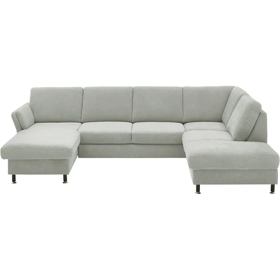 meinSofa Wohnlandschaft aus Flachgewebe Veit, grau