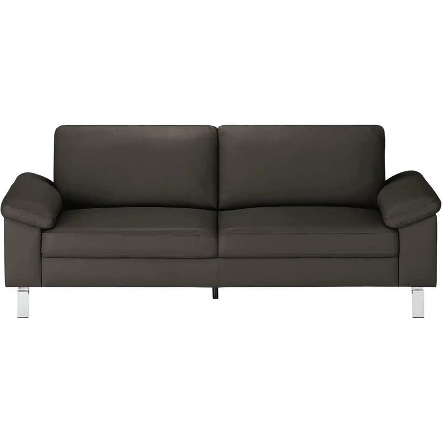 Max Schelling Ledersofa mit Winkelfüßen Maximum, braun