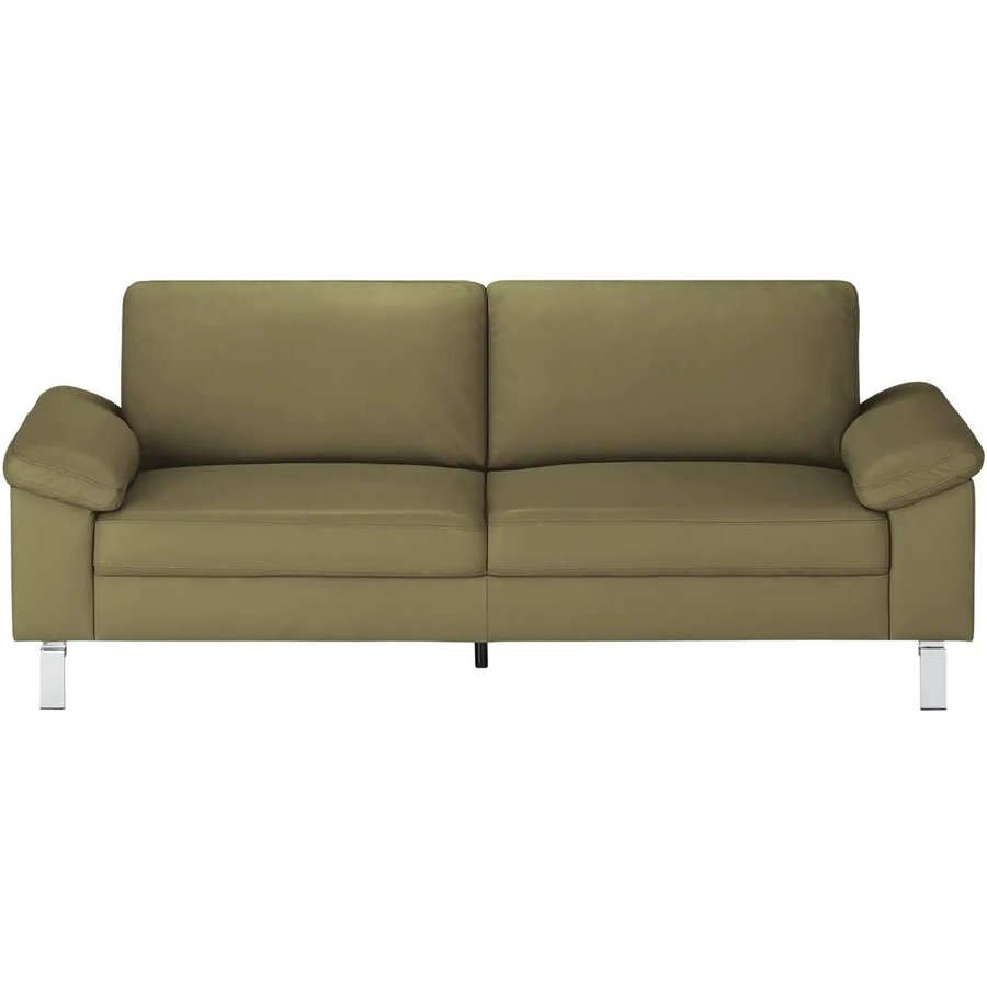 Max Schelling Ledersofa mit Winkelfüßen Maximum, grün