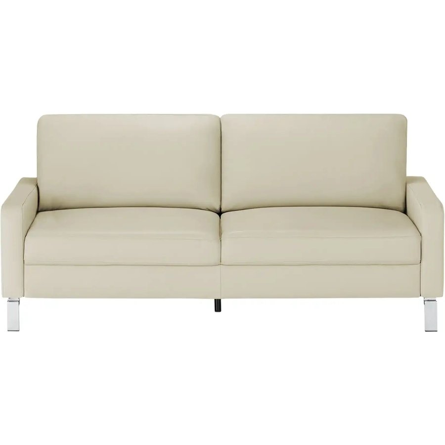 Max Schelling Ledersofa mit Winkelfüßen Maximum, beige