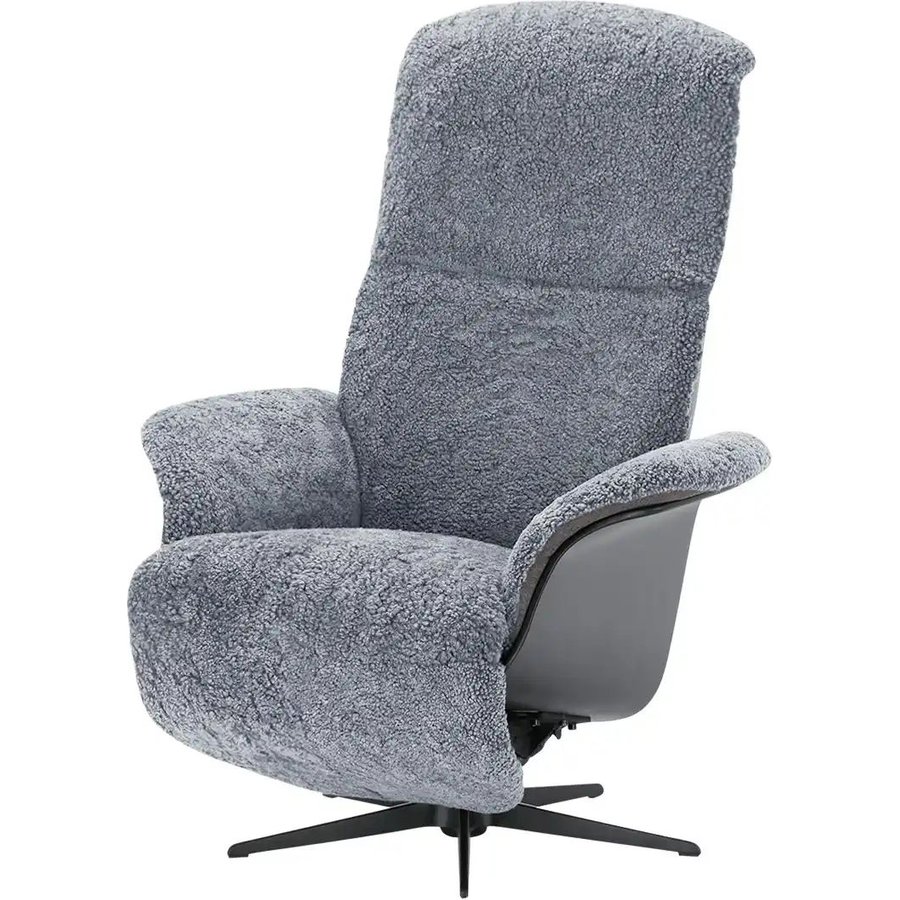 Nils Olsen Relaxsessel mit Schaffell Frederik, grau