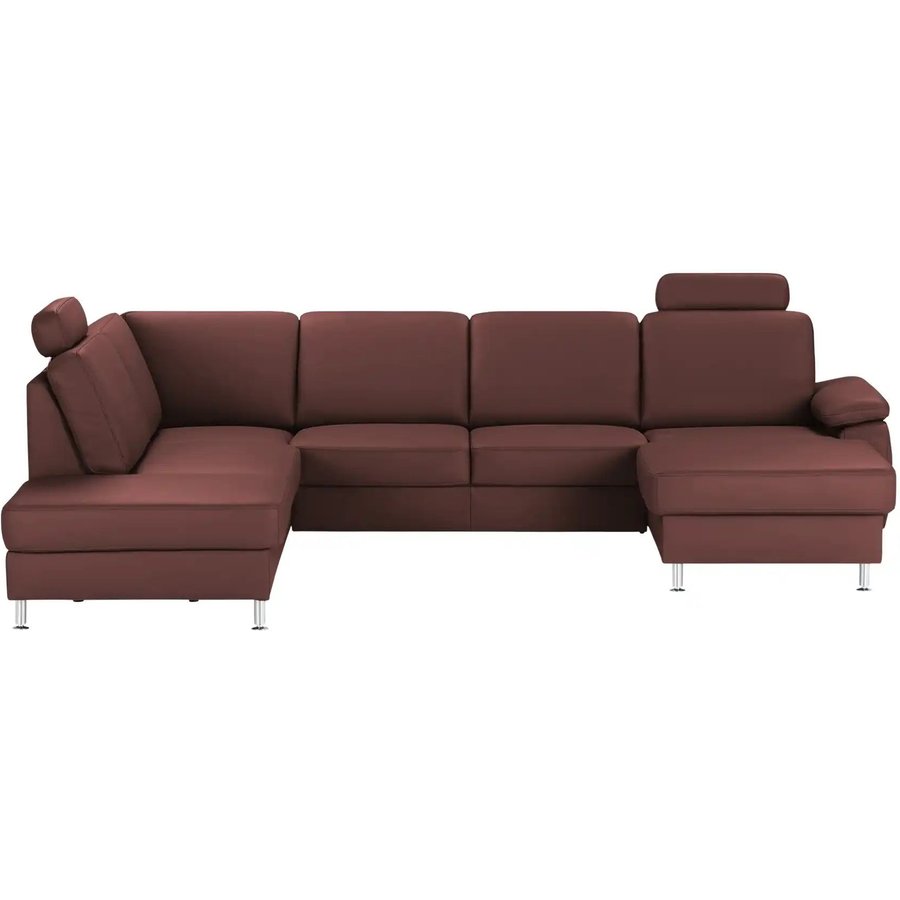 meinSofa Wohnlandschaft mit Sitz- und Rückenbezug aus Leder Kathi, rot