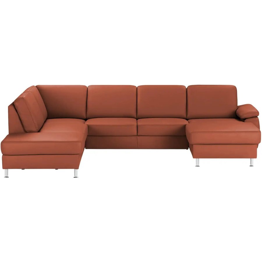 meinSofa Wohnlandschaft mit Sitz- und Rückenbezug aus Leder Kathi, rot