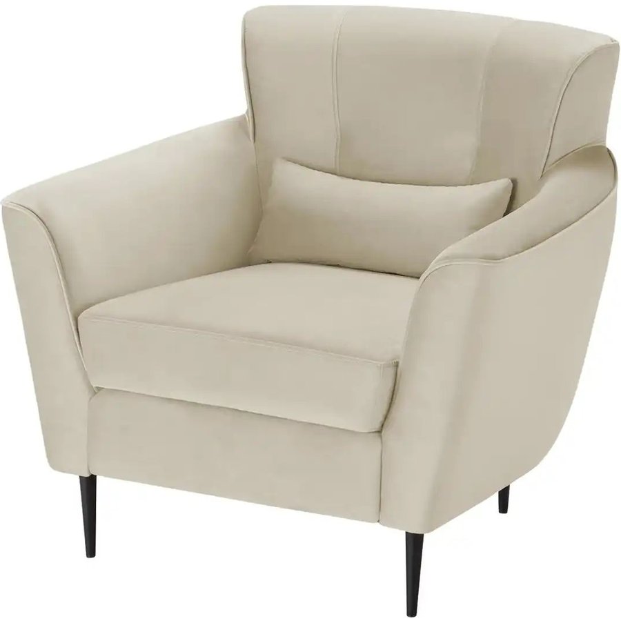 switch Samtsessel aus Samt Teddy, beige