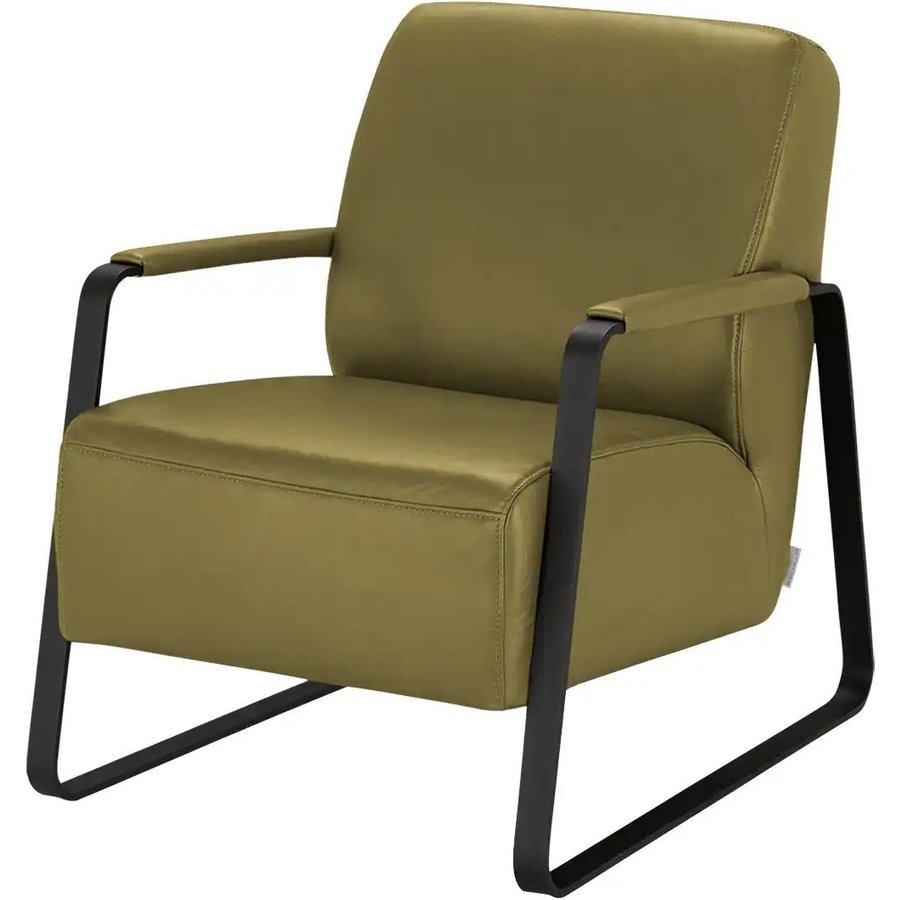 W.SCHILLIG Leder Sessel 17350 Quadroo, grün