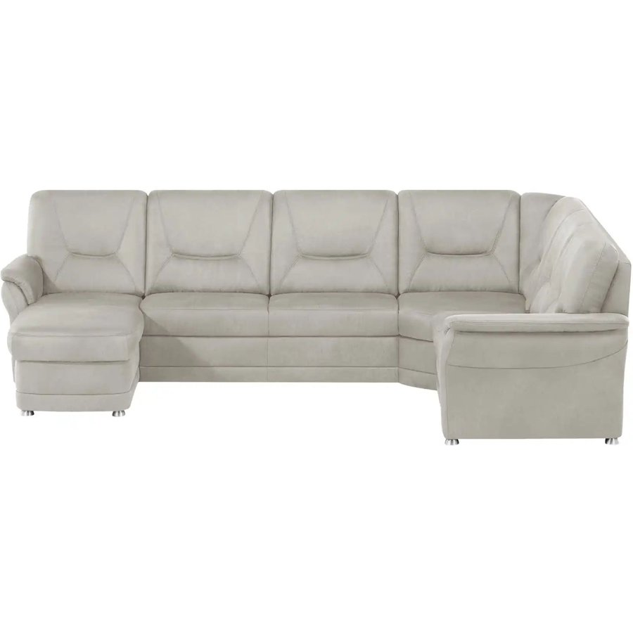 meinSofa Wohnlandschaft aus Mikrofaser Edda, grau