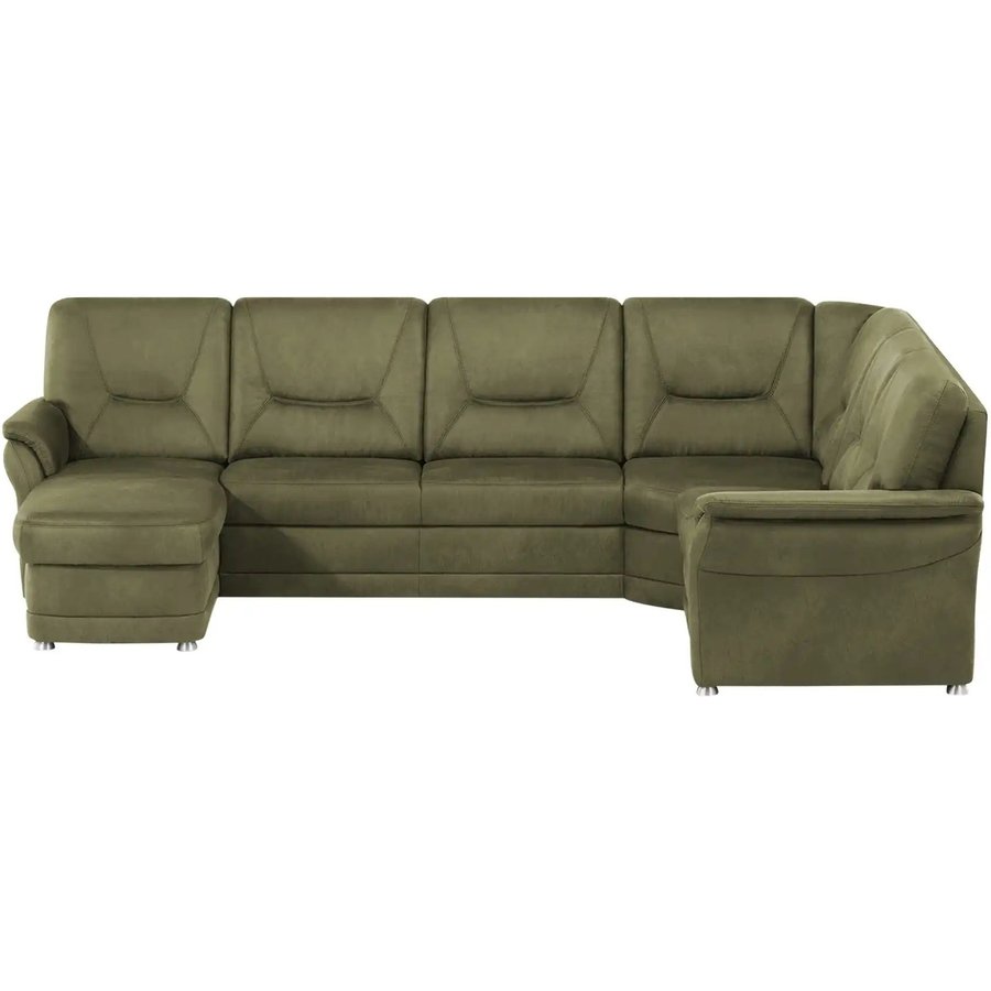 meinSofa Wohnlandschaft aus Mikrofaser Edda, grün