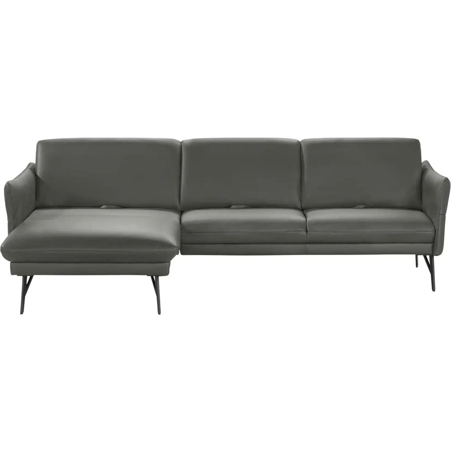 himolla Ecksofa Leder 1928, grau