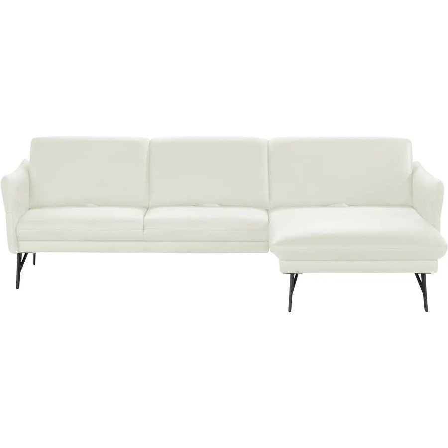 himolla Ecksofa Leder 1928, weiß