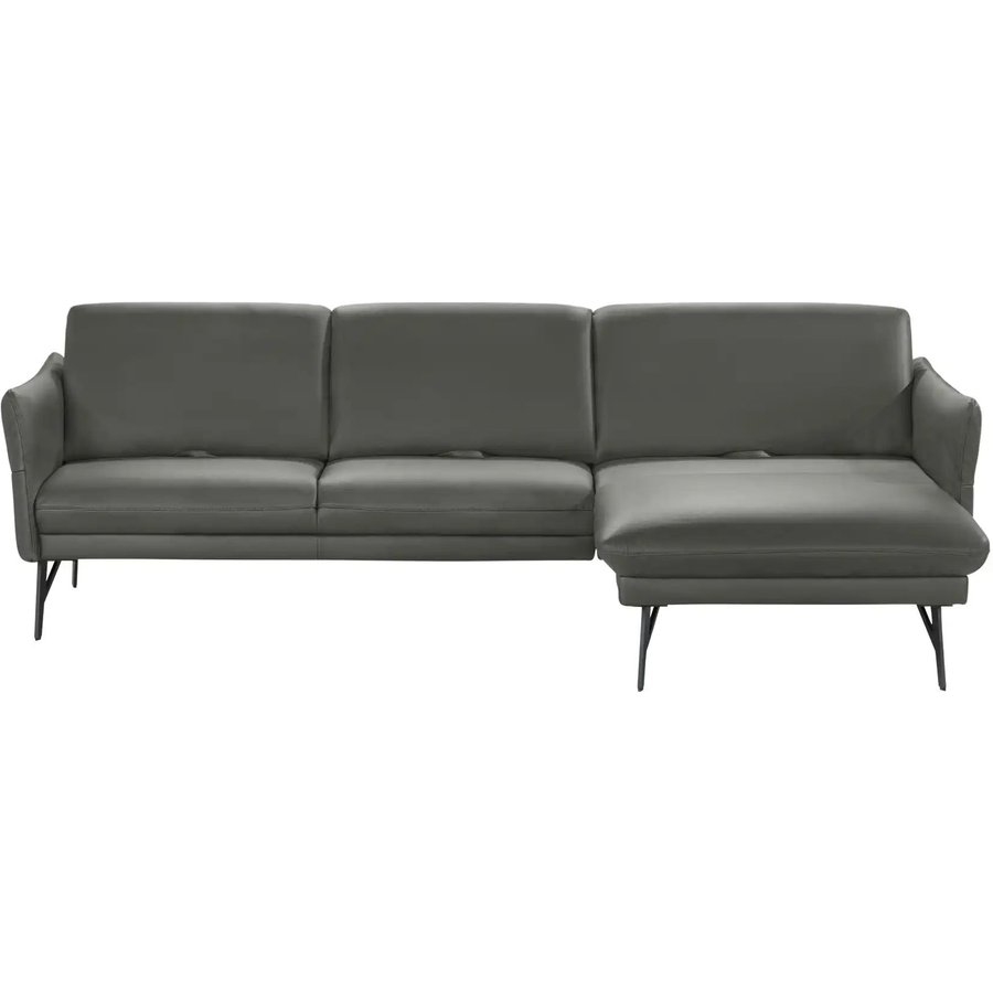 himolla Ecksofa Leder 1928, grau