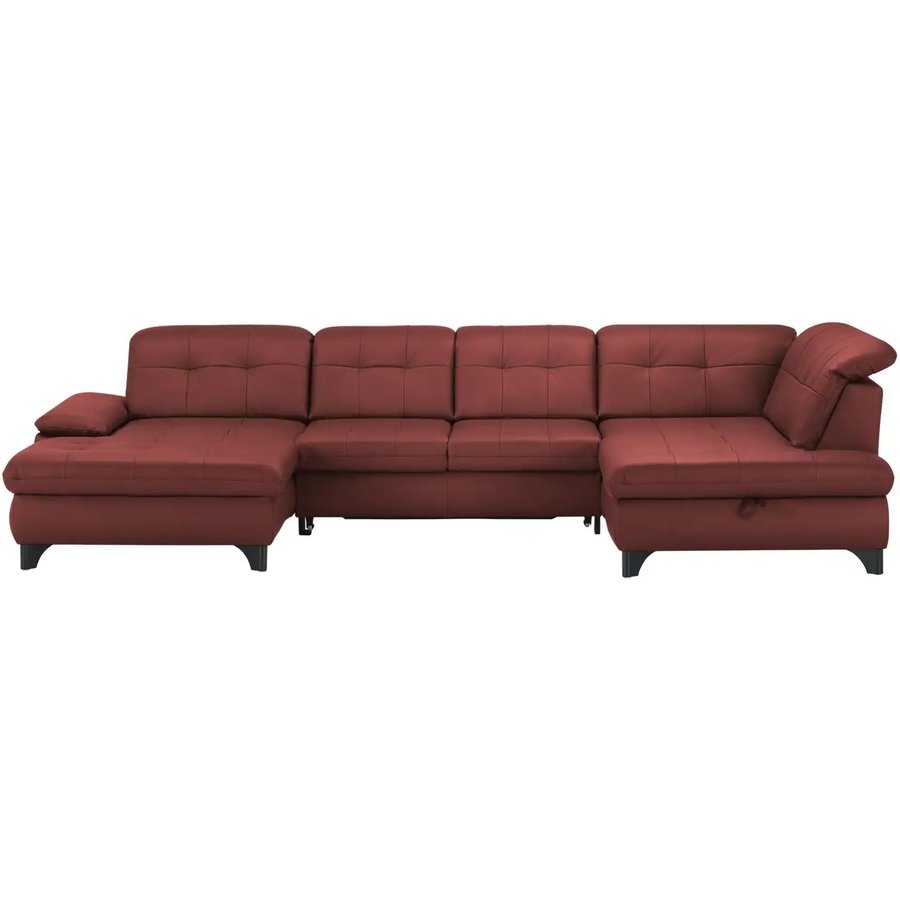 Lounge Collection Wohnlandschaft Leder Jona, rot