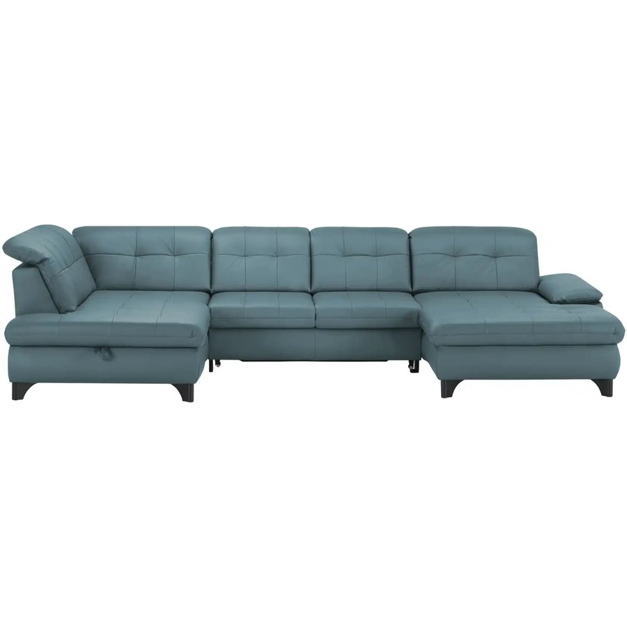 Lounge Collection Wohnlandschaft Leder Jona, blau
