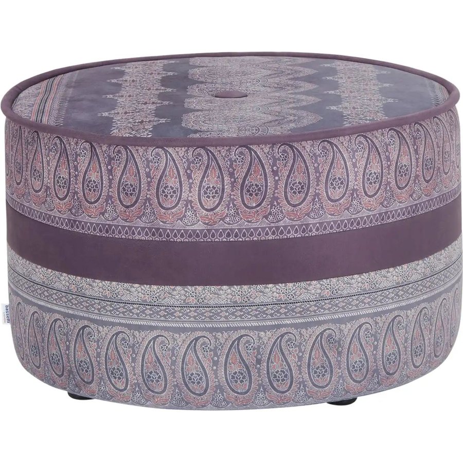 bassetti by SCHRÖNO Pouf aus Velours Tino, lila/violett