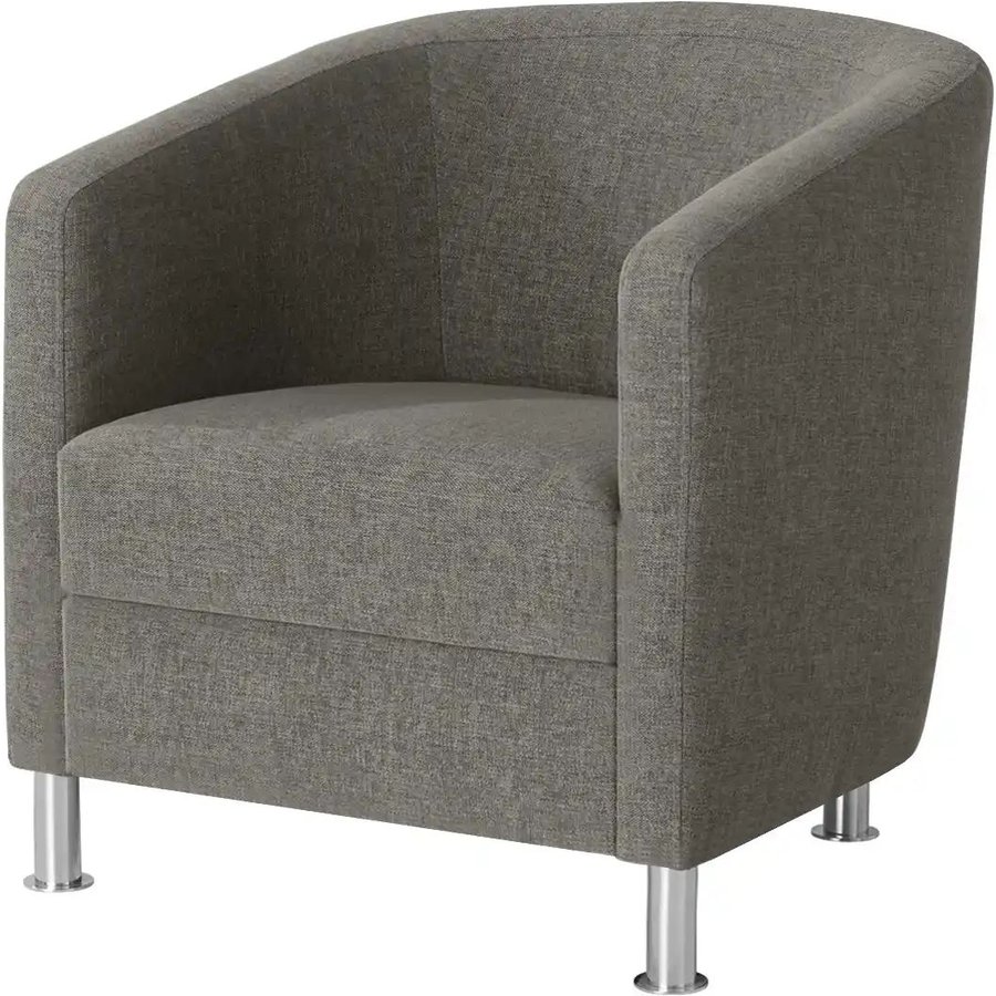 Sessel aus Flachgewebe Koblenz, grau
