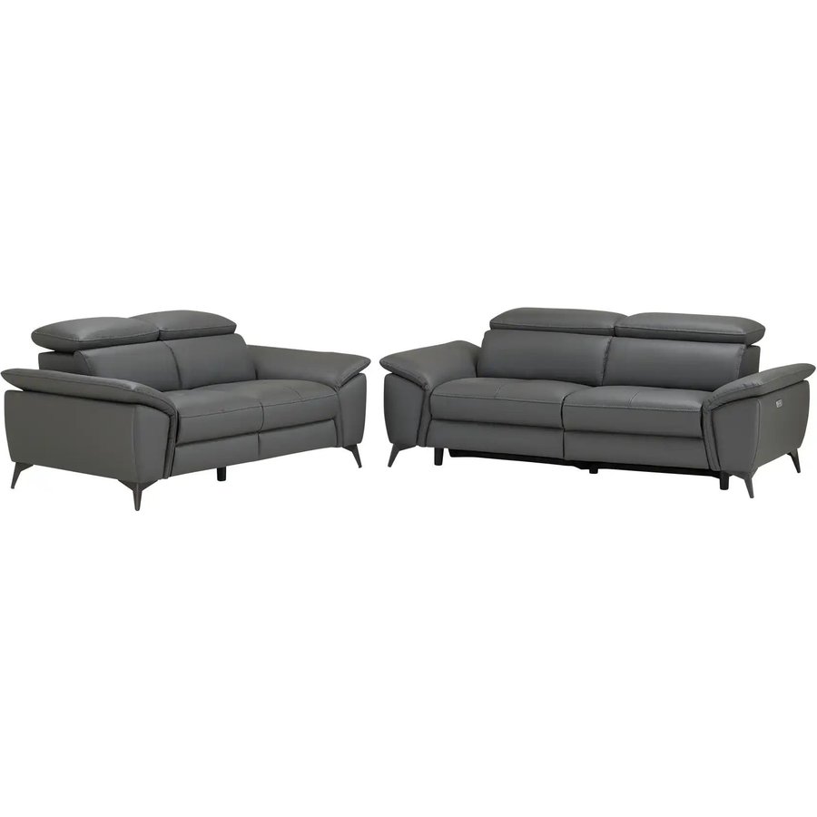 Sitzgruppe 2-teilig Danae, grau Sofas > Polstergarnituren - Sconto