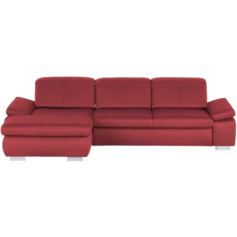 Lounge Collection Ecksofa aus Mikrofaser Kathrin, rot