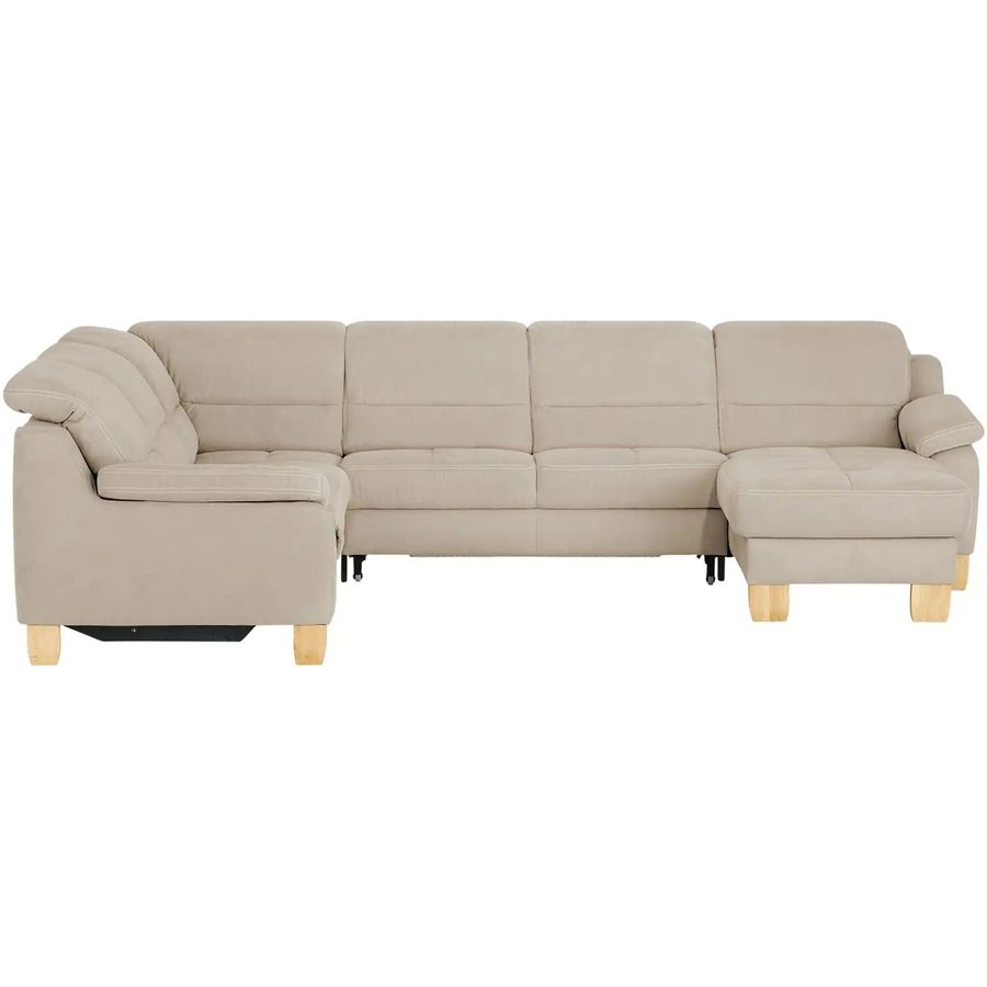 meinSofa Wohnlandschaft aus Mikrofaser Hanna, braun