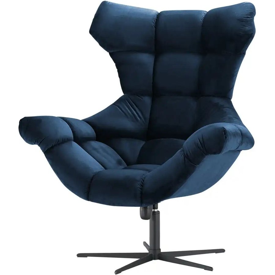 switch Sessel aus Samt Sensi, blau