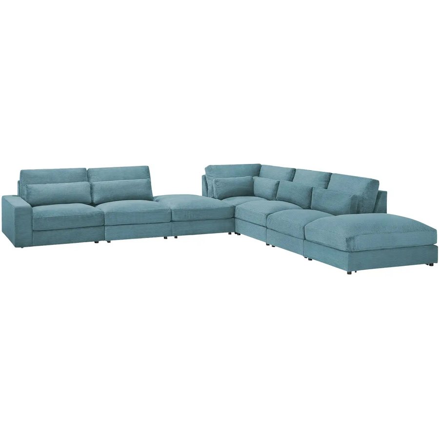 Ecksofa Branna, türkis/petrol