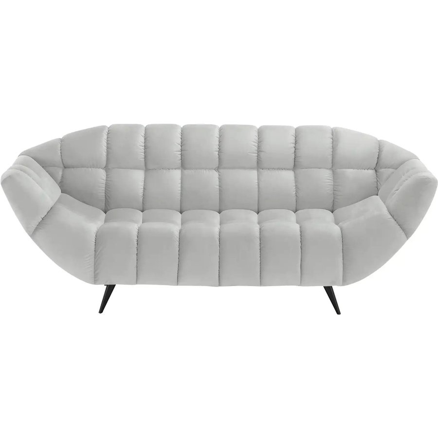 switch Einzelsofa aus Mikrofaser Gappa, silber